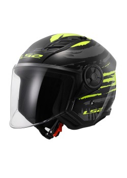 LS2 AIRFLOW 2 BRUSH SİYAH-NEON SARI KASK LS2 AIRFLOW 2 BRUSH SİYAH-NEON SARI KASK