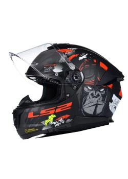 LS2 STREAM 2 ANGRY MONKEY MAT SİYAH-KIRMIZI KASK LS2 STREAM 2 ANGRY MONKEY MAT SİYAH-KIRMIZI KASK