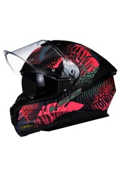 LS2 STREAM 2 JUNGLE MAT SİYAH-MAVİ-PEMBE KASK LS2 STREAM 2 JUNGLE MAT SİYAH-MAVİ-PEMBE KASK