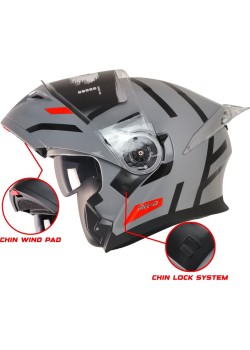 FREE M KASK SİYAH GRİ KASK