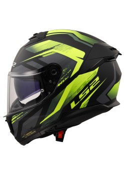 LS2 STREAM 2 FURY MAT SİYAH-GRİ-NEON SARI KASK
