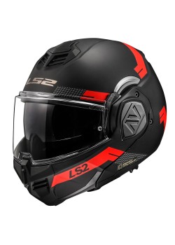 LS2 ADVANT BEND MAT SİYAH-KIRMIZI KASK LS2 ADVANT BEND MAT SİYAH-KIRMIZI KASK