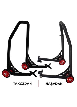 GP Kompozit Universal Demir Arka Kaldırma Sehpası Siyah