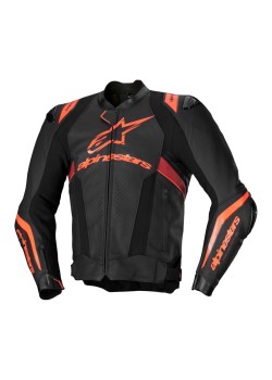 Alpinestars Missile V3 Ignition Deri Korumalı Motosiklet Montu Siyah / Kırmızı