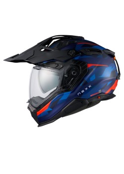NEXX X.WED 3 TRAILMANIA MAT MAVİ-KIRMIZI KASK