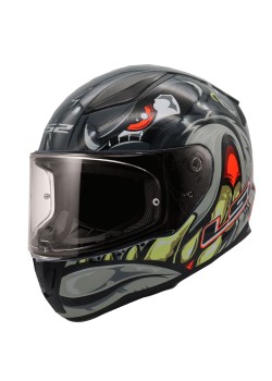 LS2 RAPID 2 SPOX GRİ-KIRMIZI KASK