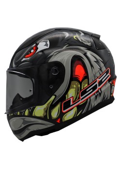 LS2 RAPID 2 SPOX GRİ-KIRMIZI KASK