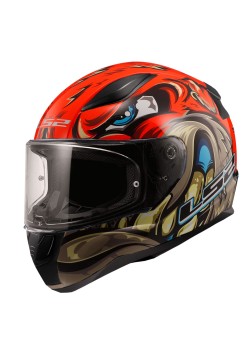 LS2 RAPID 2 SPOX KIRMIZI-GRİ KASK