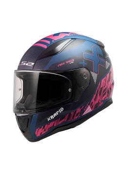 LS2 RAPID 2 XTREET MAT MAVİ-MOR KASK